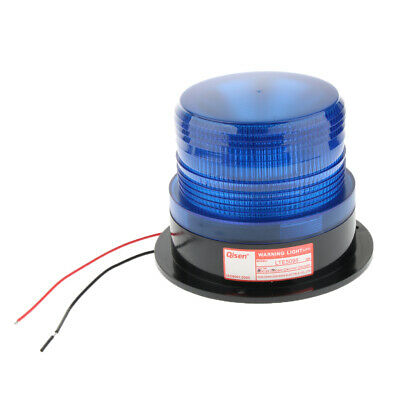 Round Car Magnetic Led Emergency Beacon Flash Strobe Warning Light Bulb Amber