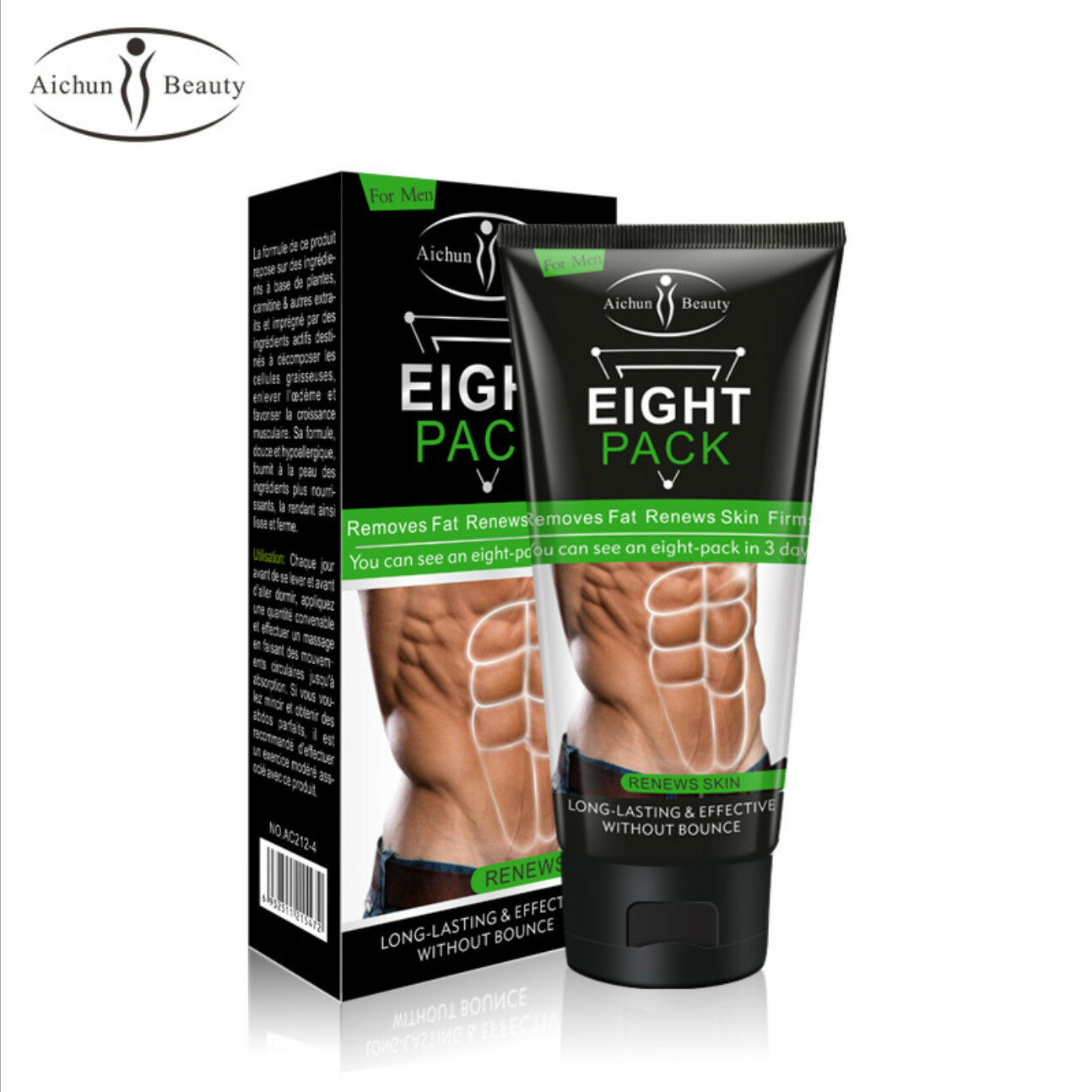 Aichun Eight Pack For Men Cream Strong Waist Torso Smooth Lines Press Belly 170g