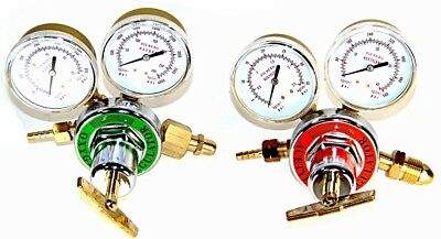 Acetylene Oxygen Gas Welding Regulator Pressure Gauge Fit Victor Solid Brass Set
