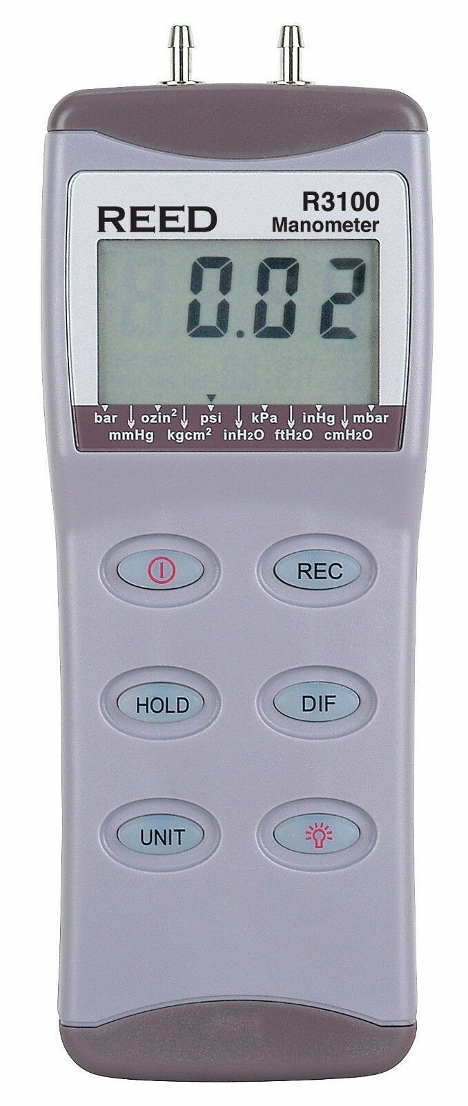 Reed Instruments R3100 Digital Differential Pressure Manometer (100psi)