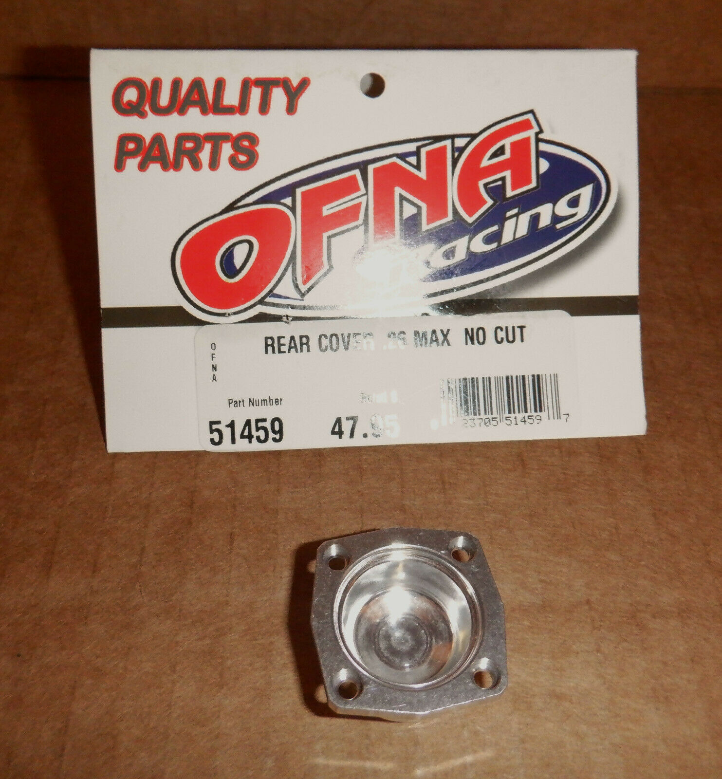 Ofna Nitro .26 Backplate With Cover Seal #51459  New