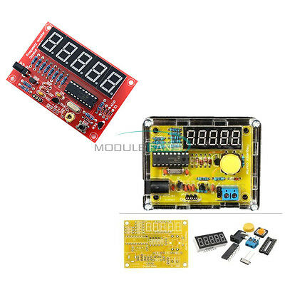 1hz-50mhz Crystal Oscillator Tester Frequency Counter Diy Kits Meter W/case Top