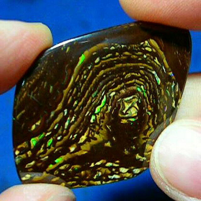 Green & Violet * 49ct Natural Australian Solid Yowah Nut Boulder Opal * Video