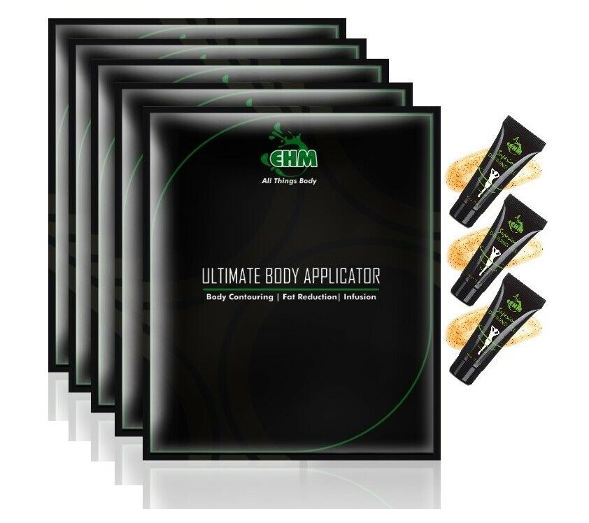5 Body Wraps & 3 Defining Gel Ultimate Applicator It Works To Tone Tighten Firm