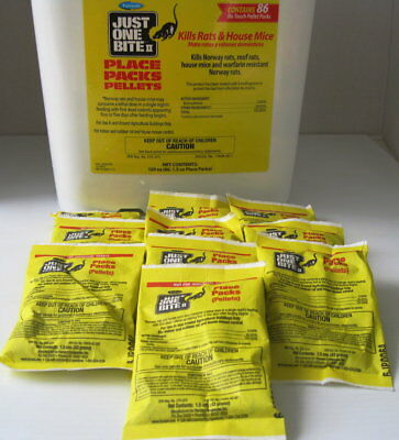 Just One Bite Ii Pellet Packs (10 Packs)  1.5 Oz Packs Fresh! Rat & Mouse Poison