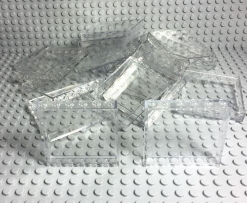 Lego 15 Pieces Transparent / Trans-clear Panels 1x6x5 City Walls / Window Parts