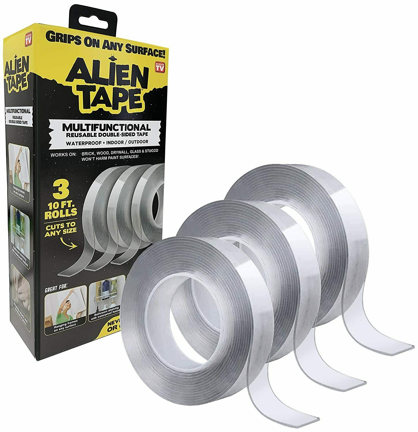 Alien Tape - Multi Functional Reusable Transparent Double Sided Mounting Tape