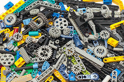 ☀1/4 Pound Lb Lego Technic Nxt Liftarms Axles Gears Pins Beams Extenders Bushing