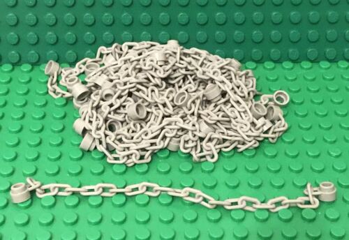 Lego 12 Pieces Light Bluish Gray Chain With 21 Link / Bulk Mini Figures Parts