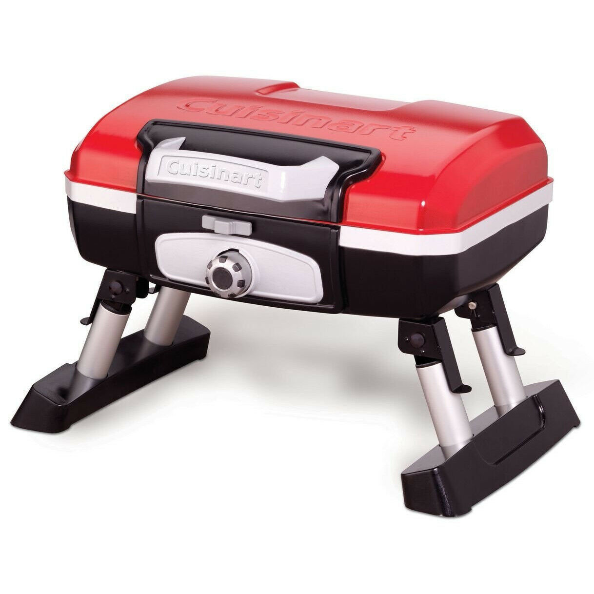Red Table Top Gas Grill 5500 Btu Propane Portable Folding Camping Bbq Cooker New