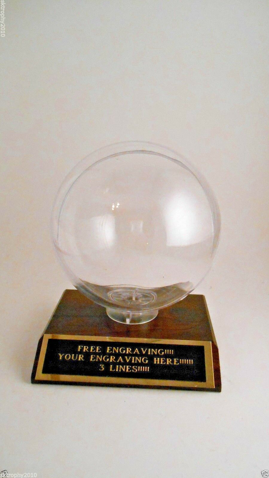 Softball Home Run Trophy Ball Holder Protective  Display Case-free Engraving!!!