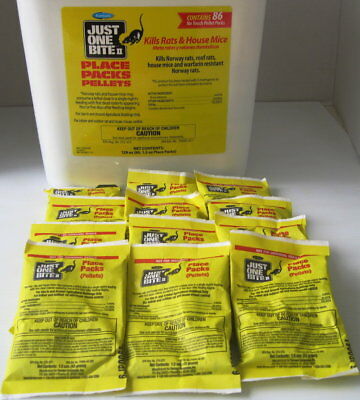 Rat&mice Poison Pellet Packs Bromadiolone  (12 Packs) Free Priority Mail Insured