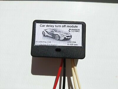 Direct 12v Out Car Timer Switch Time Relay 1-150 Sec Kit Delay Off Box 12v 20a