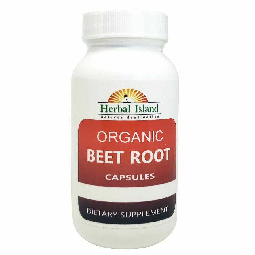 Organic Beet Root Powder Capsules - 500mg Each - Beta Vulgaris - Various Sizes