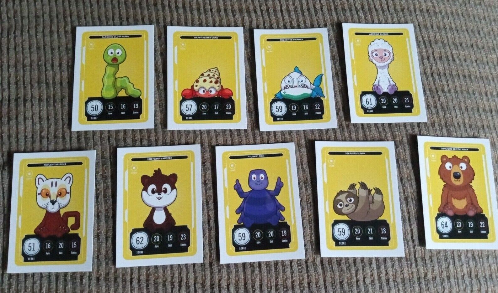 Veefriends Collect & Compete Series 2 Trading Cards Lot Of 9 Grizzly Bear +