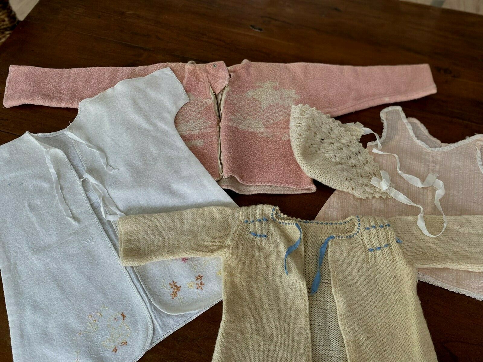 Vintage Baby Clothes Lot Felt Jacket Wool Sweater Sundress Beacon Jacket (26)