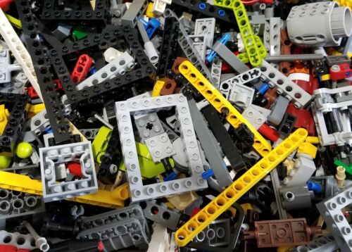 Lego Lot Of 100 Technic Mindstorms Nxt Rcx Bulk Parts Liftarms Bricks Axles Pins
