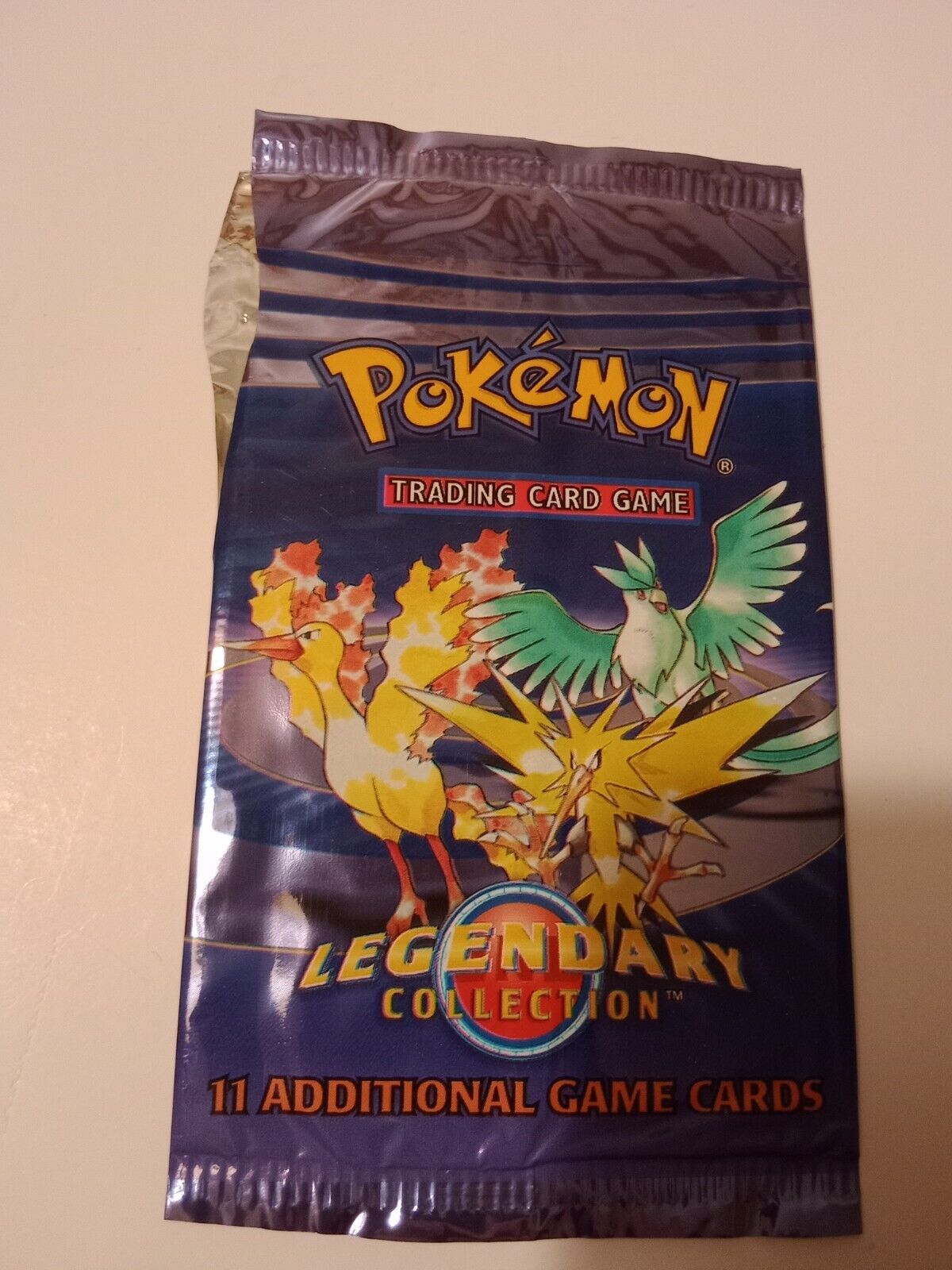 Empty Pokemon Card Pack Legendary Collection Zapdos Moltres Articuno