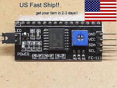 Serial Iic I2c Adapter 1602 1604 2002 Lcd Backpack Arduino *fast Ship-us Seller*