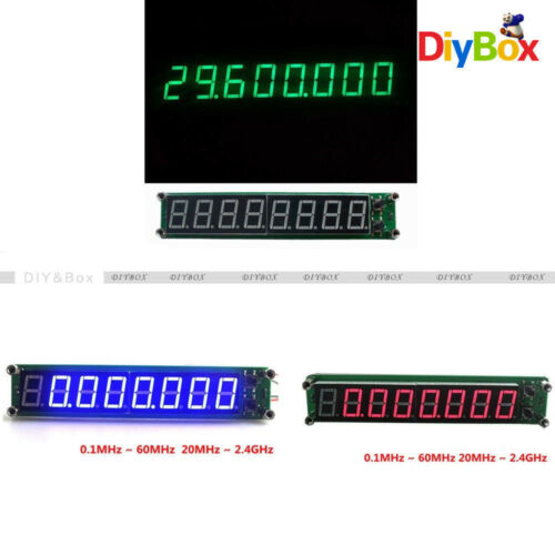 Rf Signal Frequency Counter 0.1-60mhz 20mhz~2.4ghz Cymometer Tester Led Display