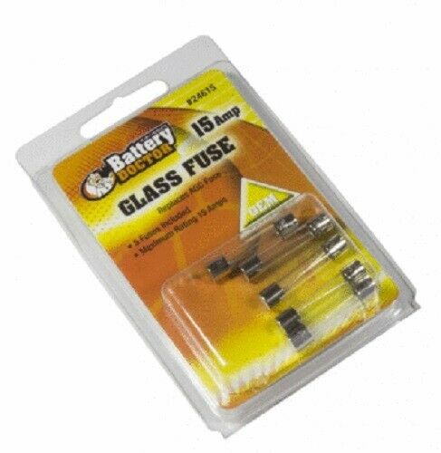 Wirthco 24615 Agc Glass Fuse (retail Package) - 5 Each