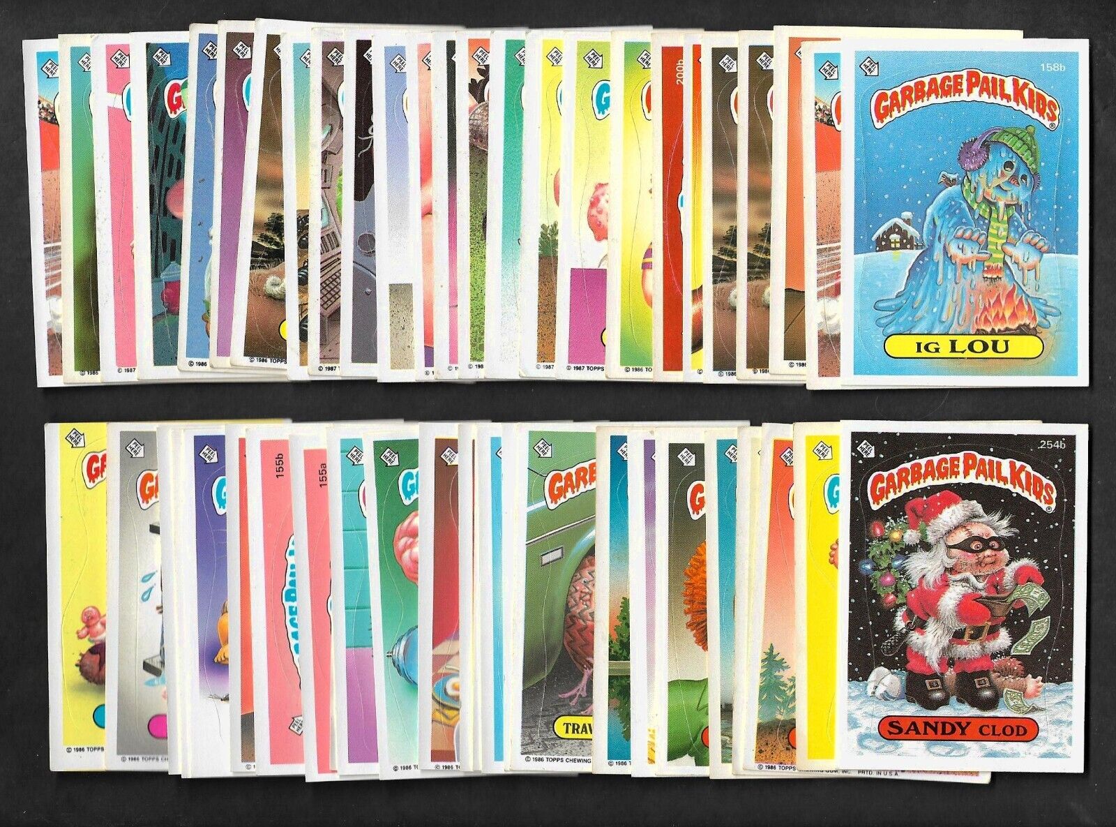 50 Garbage Pail Kids Cards (original Series 3-8) 1986/1987 --no Duplicates--