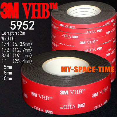 3m Vhb #5952 Double-sided Acrylic Foam Adhesive Tape Automotive 3 Meters Long