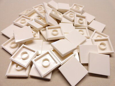 X100 New Lego Tiles White Smooth Finishing Tile 2x2 2 X 2 Modular Buildings