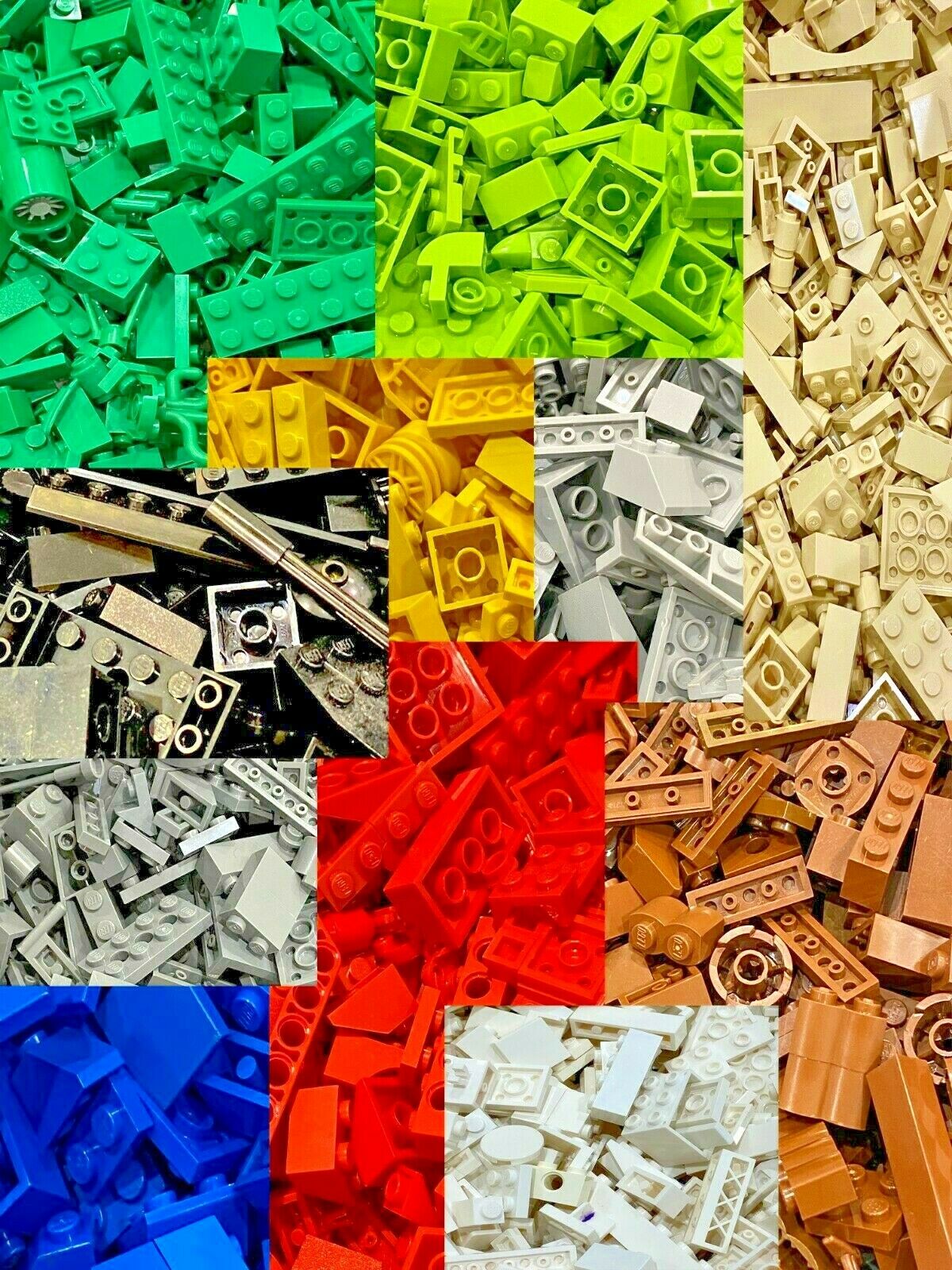 Sale! Bulk Lego Lots 100, 200, 500 **you Choose Color **random Piece Selection!!