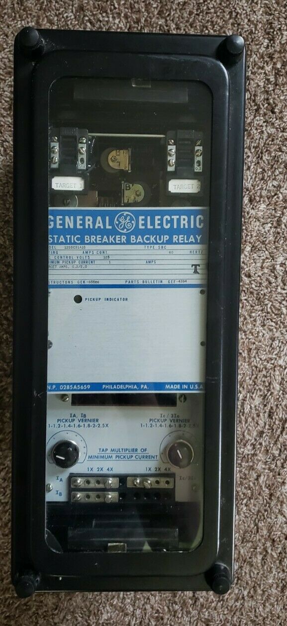 General Electric 12sbc23a1d Static Breaker Backup Relay